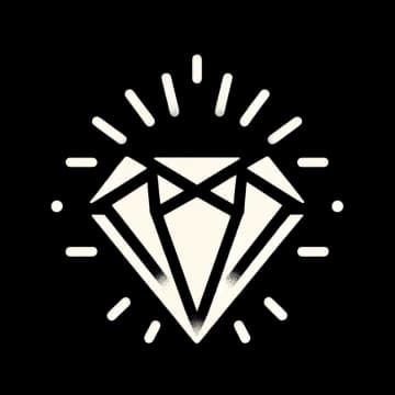 Diamond line art